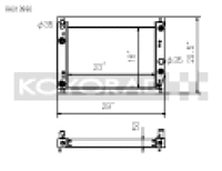 Koyo 05-13 Chevrolet Corvette C6 Racing Radiator - view 1