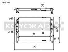 Koyo 06-13 Mazda MX-5 Miata (MT) Radiator - view 1