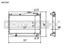 Koyo 84-87 Toyota Corolla GT-S 1.6L 4AGE AE86 Radiator - view 1