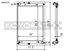 Koyo 2016 Mazda MX-5 Miata 2.0L I4 (MT) Aluminum Radiator - view 2