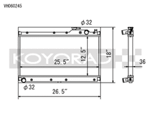 Koyo 89-97 Mazda MX-5 Miata 1.6/1.8L (MT) Radiator - view 1