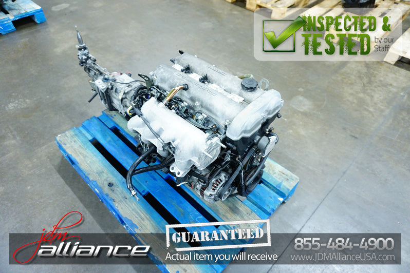JDM 94-97 Mazda Miata MX-5 BP 1.6L DOHC Engine + 5 Speed Manual Transmission