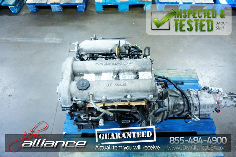 JDM 94-97 Mazda Miata MX-5 BP 1.6L DOHC Engine + 5 Speed Manual Transmission