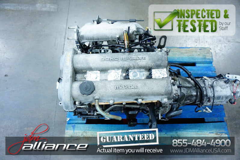 JDM 94-97 Mazda Miata MX-5 BP 1.6L DOHC Engine + 5 Speed Manual Transmission