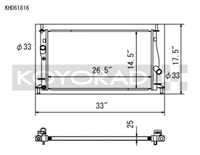 Koyo 04-09 Mazda Mazda3/Speed3 2.0/2.3L I4 NA/Turbo (MT) Radiator - view 1
