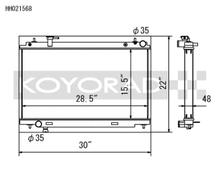 Koyo 03-06 Nissan 350Z 3.5L V6 Radiator - view 2