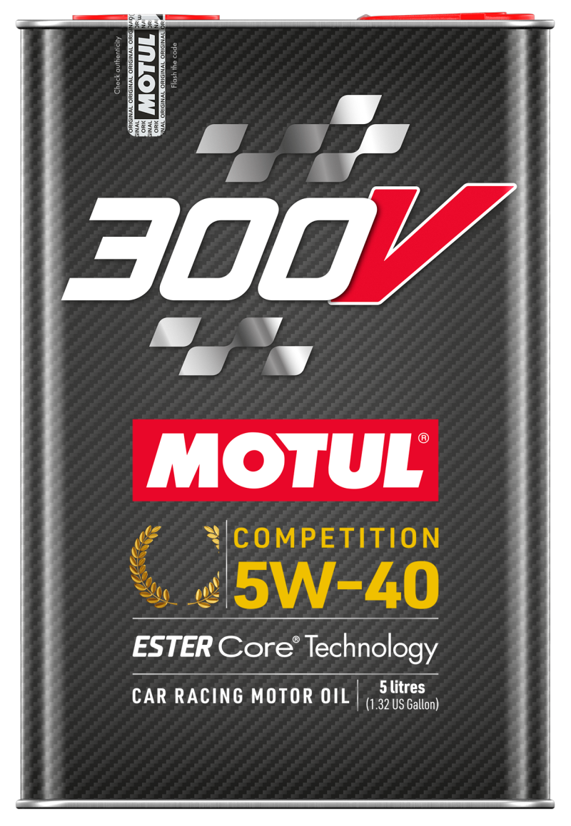 Motul 300V Competition 5W40 — Case of 4 × 5L