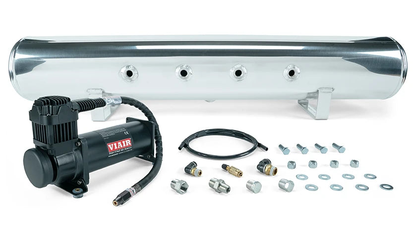 Air Lift Performance 5 Gallon Polished Tank + VIAIR 444C Black (27808)