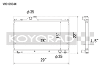Koyo 01-05 Lexus IS300 (w/ Manual Transmission) Racing Radiator - view 1