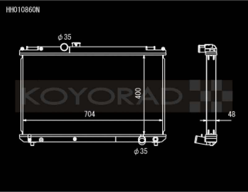 Koyo Aluminum Racing Radiator - 96-00 Toyota Chaser JZX100 1JZ-GTE Turbo (MT)