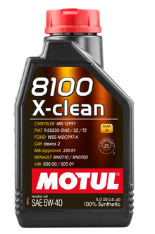Motul 1L Synthetic Engine Oil 8100 5W40 X-CLEAN C3 -505 01-502 00-505 00-LL04 - view 4