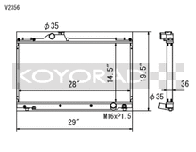 Koyo 01-05 Lexus IS300 (MT) Radiator - view 1