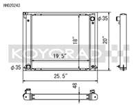 Koyo 90-96 Nissan 300ZX 3.0L Turbo (MT) Radiator - view 2