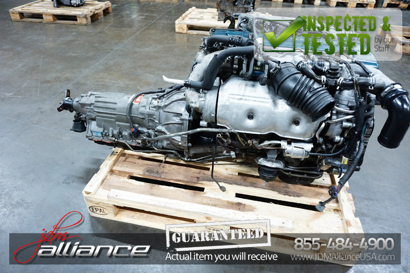 JDM Toyota 2JZ-GTE 3.0L DOHC Twin Turbo VVTi Engine Transmission ECU Supra