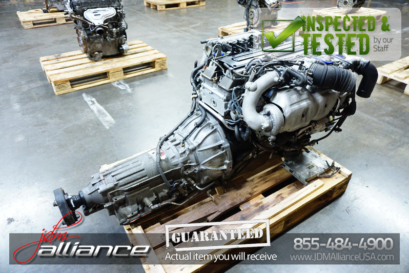 JDM Toyota 2JZ-GTE 3.0L DOHC Twin Turbo VVTi Engine Transmission ECU Supra