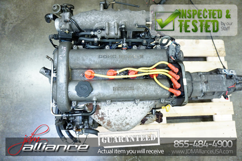 JDM 90-97 Mazda Miata B6ZE 1.6L DOHC Engine + 5 Speed Manual Transmission