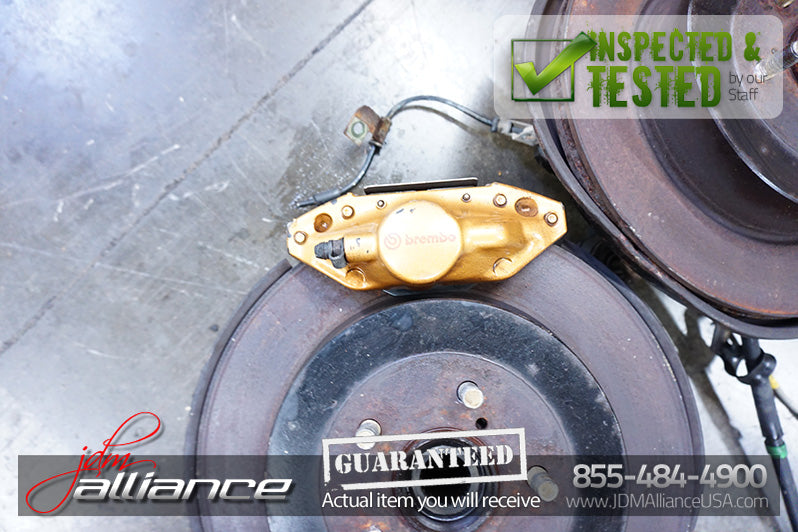 JDM Subaru Impreza WRX STi Brembo Brake Caliper Hub Spindle 5x100 Front & Rear