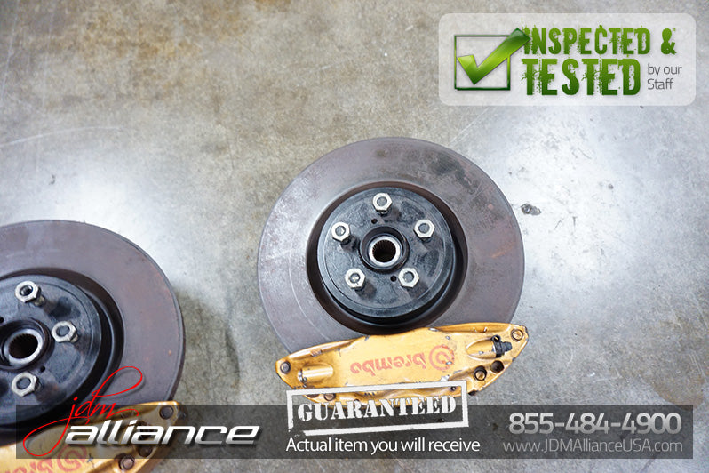 JDM Subaru Impreza WRX STi Brembo Brake Caliper Hub Spindle 5x100 Front & Rear