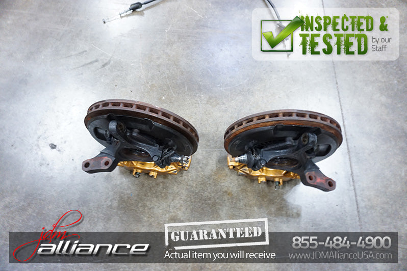 JDM Subaru Impreza WRX STi Brembo Brake Caliper Hub Spindle 5x100 Front & Rear