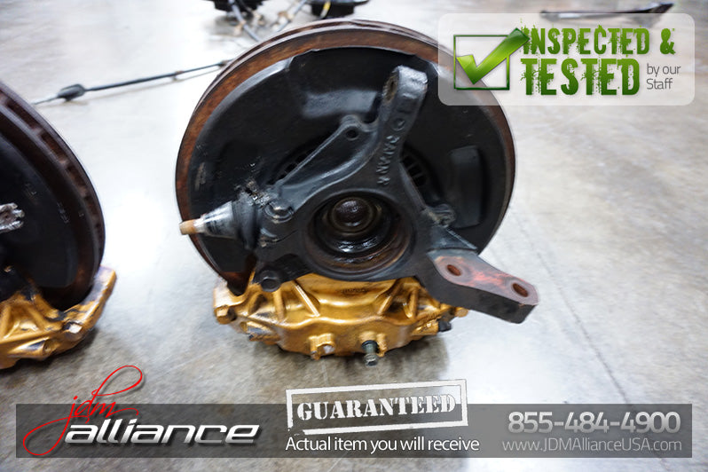 JDM Subaru Impreza WRX STi Brembo Brake Caliper Hub Spindle 5x100 Front & Rear