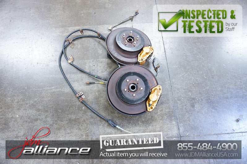 JDM Subaru Impreza WRX STi Brembo Brake Caliper Hub Spindle 5x100 Front & Rear