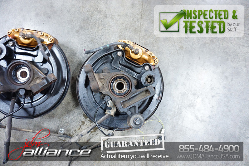 JDM Subaru Impreza WRX STi Brembo Brake Caliper Hub Spindle 5x100 Front & Rear