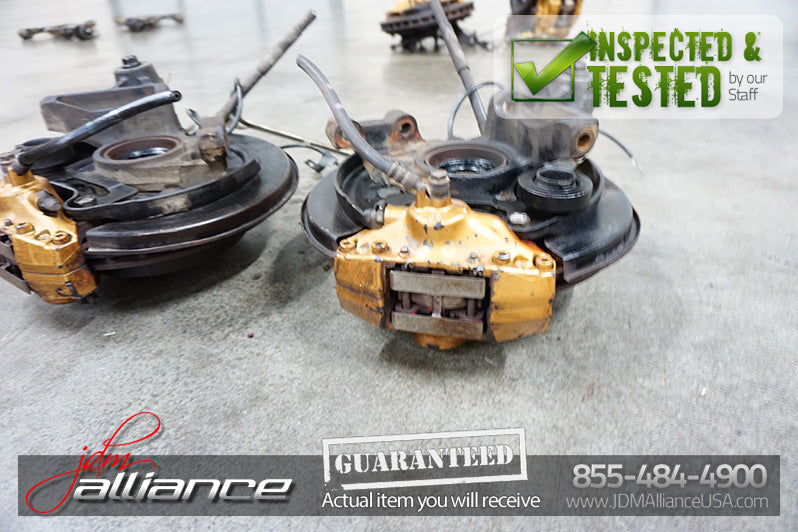 JDM Subaru Impreza WRX STi Brembo Brake Caliper Hub Spindle 5x100 Front & Rear