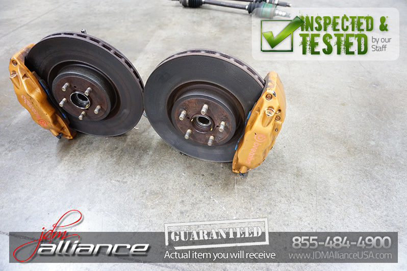 JDM Subaru Impreza WRX STi Brembo Brake Caliper Hub Spindle 5x100 Front & Rear