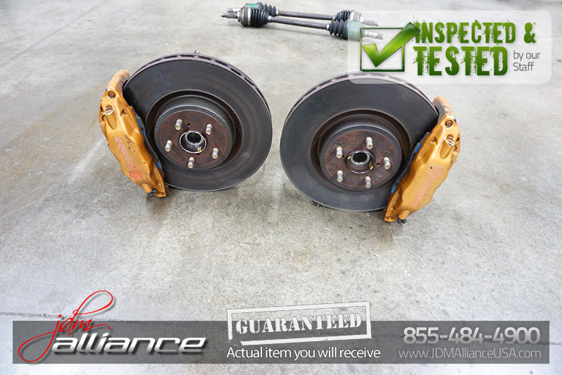 JDM Subaru Impreza WRX STi Brembo Brake Caliper Hub Spindle 5x100 Front & Rear