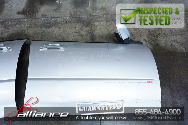 JDM 02-03 Subaru WRX STi Front Door Pair With Panels Mirrors GDA GDB Doors RHD