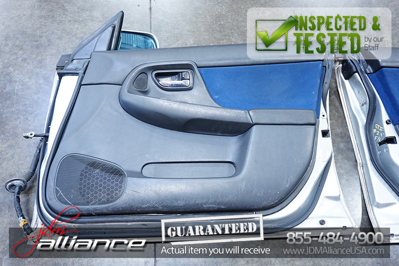 JDM 02-03 Subaru WRX STi Front Door Pair With Panels Mirrors GDA GDB Doors RHD