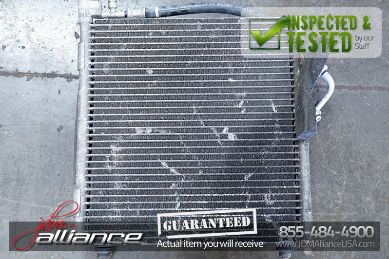 JDM 96-00 Honda Civic OEM A/C Condenser With Fan EK EJ D15B D16A B16