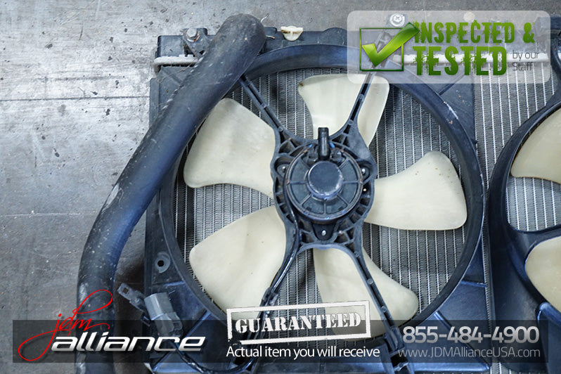 94-01 Acura Integra OEM Radiator With Fans DC2 DC4 DB7 DB8 LS RS GSR Type R