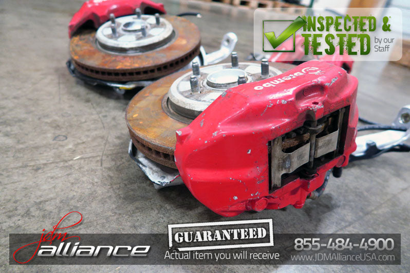 JDM 01-06 Toyota Celsior Lexus LS430 Brembo 4 Pot Front Brakes Calipers 2 Pot Rear Brakes - JDM Alliance LLC