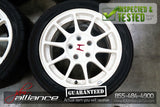 JDM 98-01 Honda Acura Integra Type R DC2 DB8 5x114.3 16" White Wheels Set - JDM Alliance LLC