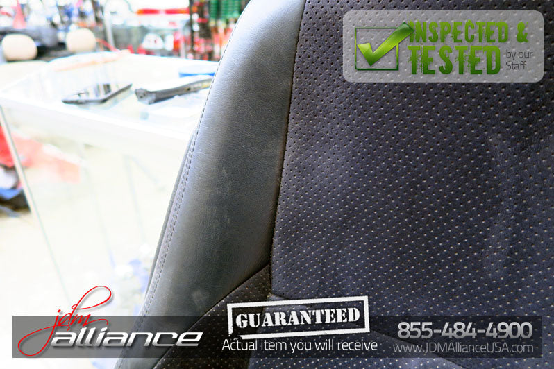 JDM Toyota Altezza SXE10 Front Seats Suede Leather Side Airbag Lexus IS300 - JDM Alliance LLC