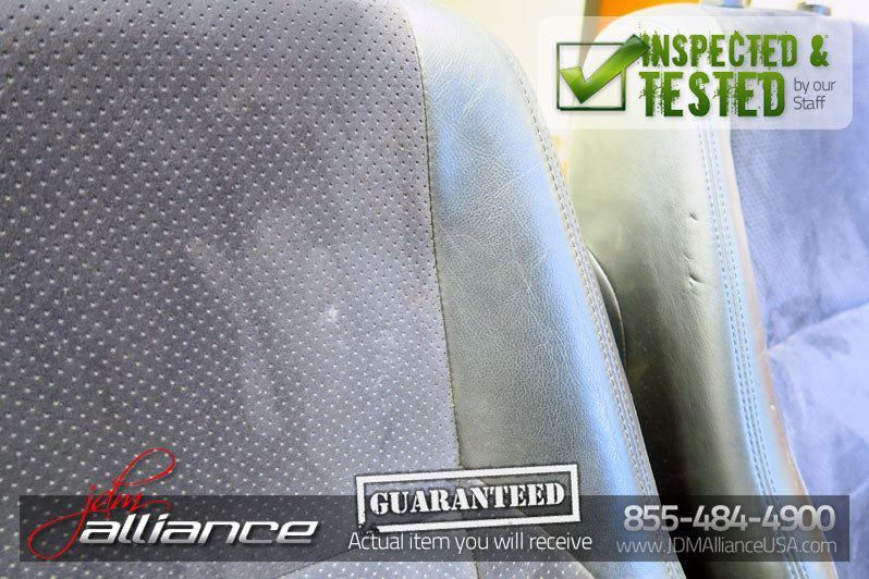 JDM Toyota Altezza SXE10 Front Seats Suede Leather Side Airbag Lexus IS300 - JDM Alliance LLC