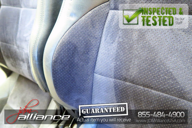 JDM Toyota Altezza SXE10 Front Seats Suede Leather Side Airbag Lexus IS300 - JDM Alliance LLC