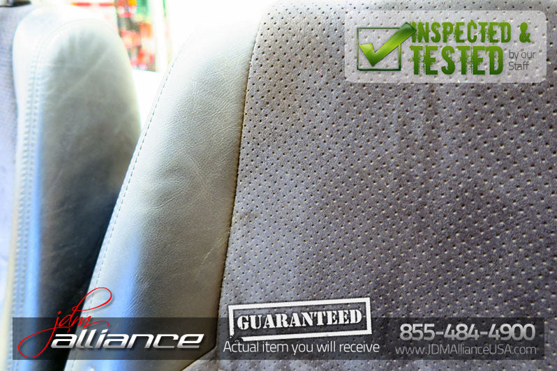 JDM Toyota Altezza SXE10 Front Seats Suede Leather Side Airbag Lexus IS300 - JDM Alliance LLC