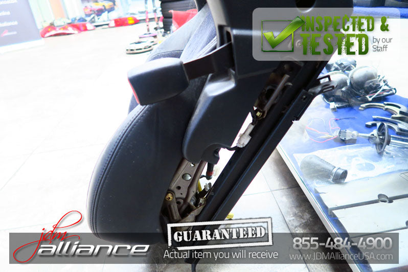 JDM Toyota Altezza SXE10 Front Seats Suede Leather Side Airbag Lexus IS300 - JDM Alliance LLC