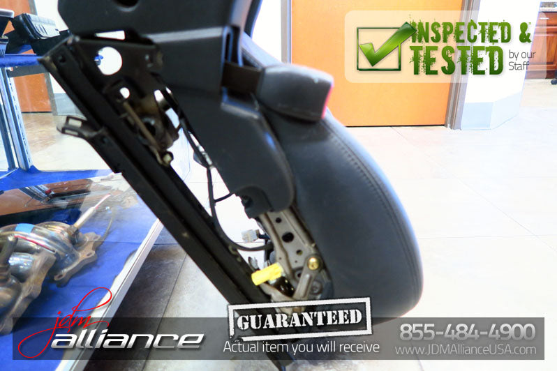 JDM Toyota Altezza SXE10 Front Seats Suede Leather Side Airbag Lexus IS300 - JDM Alliance LLC