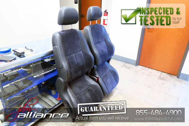 JDM Toyota Altezza SXE10 Front Seats Suede Leather Side Airbag Lexus IS300 - JDM Alliance LLC