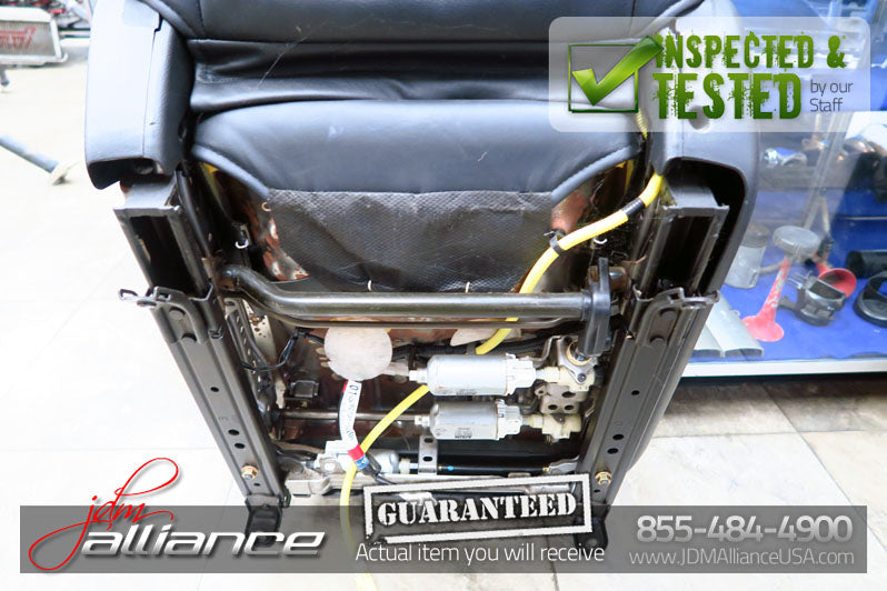 JDM Toyota Altezza SXE10 Front Seats Suede Leather Side Airbag Lexus IS300 - JDM Alliance LLC