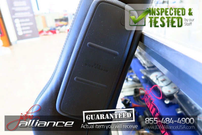 JDM Toyota Altezza SXE10 Front Seats Suede Leather Side Airbag Lexus IS300 - JDM Alliance LLC