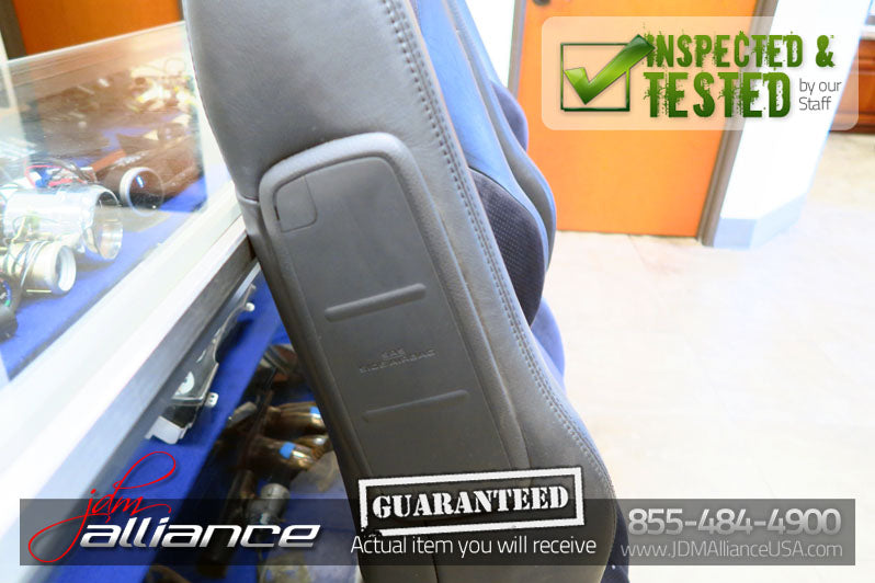 JDM Toyota Altezza SXE10 Front Seats Suede Leather Side Airbag Lexus IS300 - JDM Alliance LLC