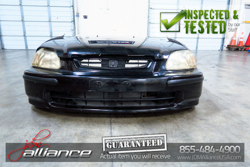 JDM 96-98 Honda Civic EK4 SiR Front Nose Cut Bumper Headlights Fender EK9 - JDM Alliance LLC