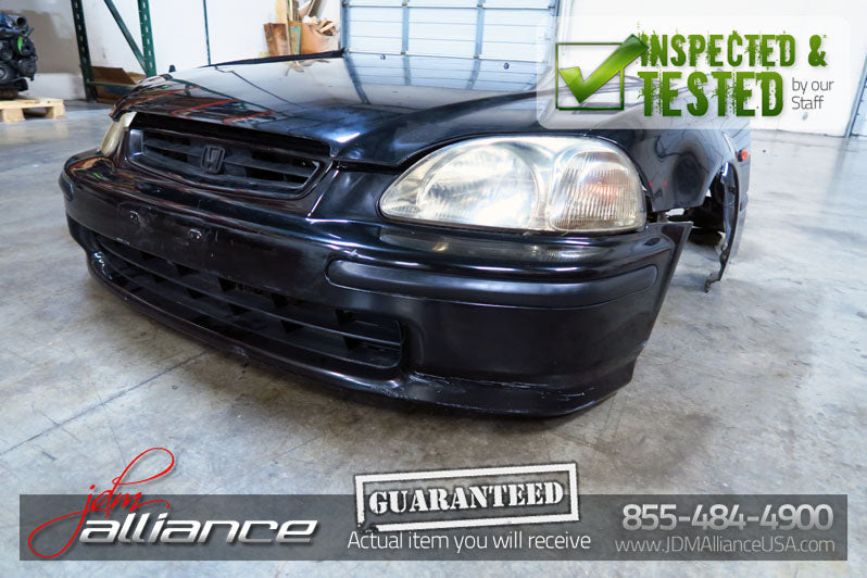 JDM 96-98 Honda Civic EK4 SiR Front Nose Cut Bumper Headlights Fender EK9 - JDM Alliance LLC