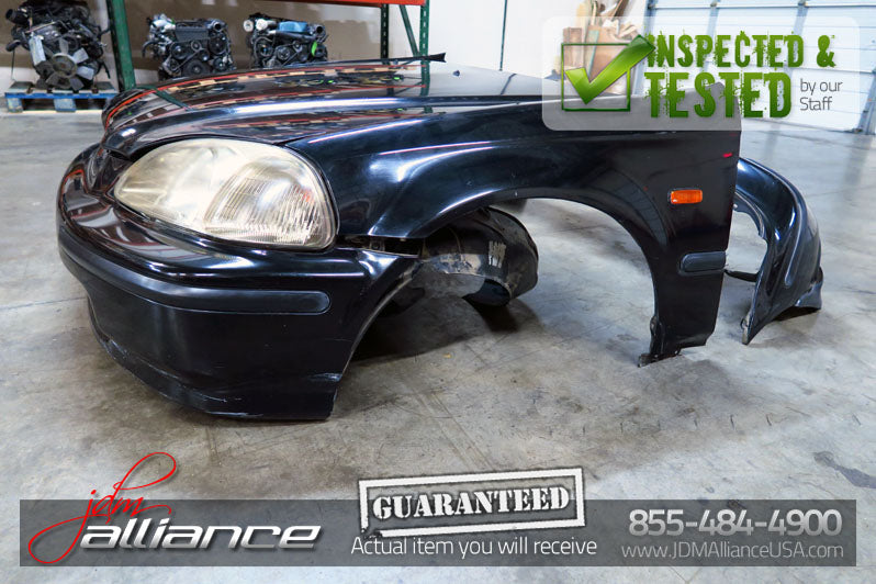 JDM 96-98 Honda Civic EK4 SiR Front Nose Cut Bumper Headlights Fender EK9 - JDM Alliance LLC