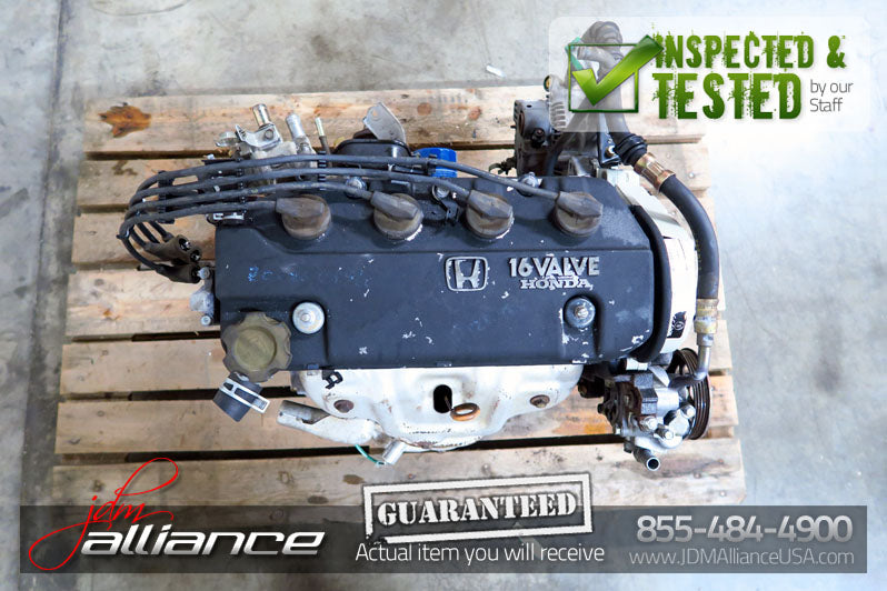 JDM 88-91 Honda Civic ZC 1.6L SOHC obd0 Engine D16A Motor - JDM Alliance LLC