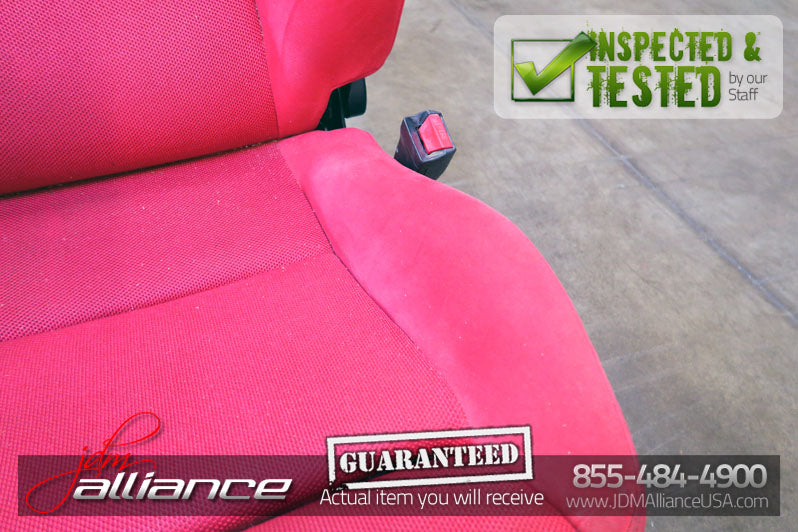 JDM 02-05 Honda Civic Type R EP3 OEM Red Recaro Seats K20A - JDM Alliance LLC